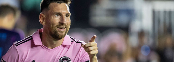 Inter Miami soccer star Lionel Messi in action in an MLS game