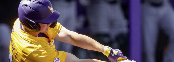 LSU Tigers baseball star Caraway in action in a NCAAB game