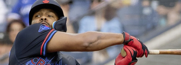 Toronto Blue Jays batter Vladimir Guerrero in action in an MLB game