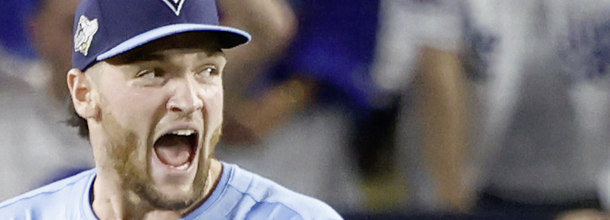 Toronto Blue Jays baseball starting pitcher Yesavage in action in an MLB game