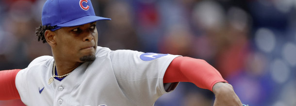 Chicago Cubs pitcher Cabrera in action in an MLB game