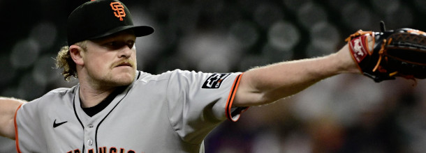 San Francisco Giants starting pitcher Webb in action in an MLB game