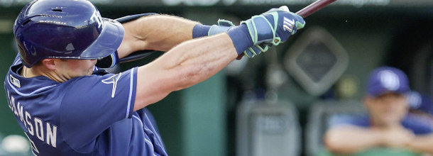 Tampa Bay Rays baseball star Williamson in action in an MLB game
