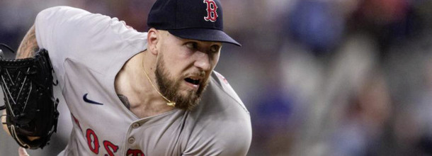 Boston Red Sox pitcher Garrett Crochet in action in an MLB game