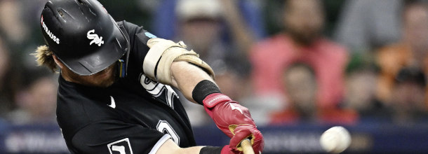 Chicago White Sox baseball star Meidroth in action in an MLB game