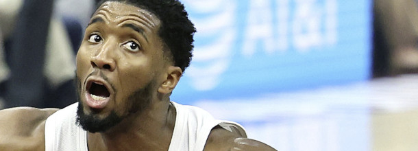 Cleveland Cavaliers basketball star Donovan Mitchell in action in an NBA game