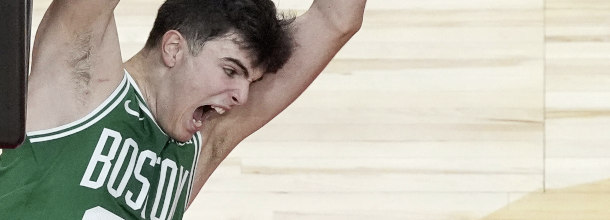 Boston Celtics basketball player Gonzalez in action in an NCAAB game