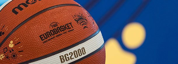 The official ball for the Eurobasket 2022 tournament in Cologne and Berlin