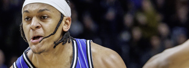 Orlando Magic basketball star Banchero in action in an NBA game