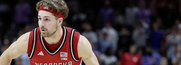 Nebraska Cornhuskers basketball player Fred Hoiberg in action at March Madness