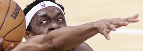 Indiana Pacers star Siakam in action in an NBA playoffs game