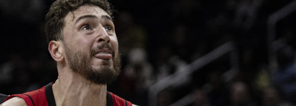 Houston Rockets basketball star Sengun in action in an NBA game