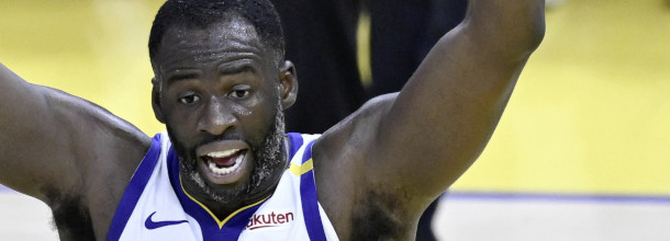 Golden State Warriors basketball star Draymond Green in action in an NBA game