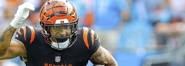 Cincinnati Bengals RB Chase Brown in action in an NFL game