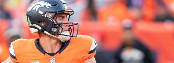 Denver Broncos QB Bo Nix in action in an NFL game