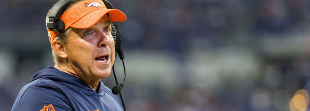 Denver Broncos coach Sean Payton in action in an NFL game