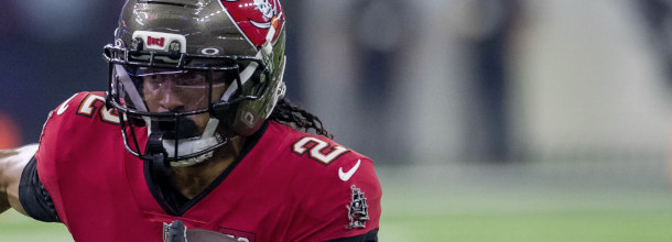 Tampa Bay Buccaneers WR Egbuka in action in an NFL game