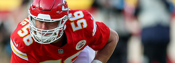 Kansas City Chiefs DE George Karlaftis in action in an NFL game