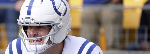 Indianapolis Colts QB Daniel Jones in action in an NFL game