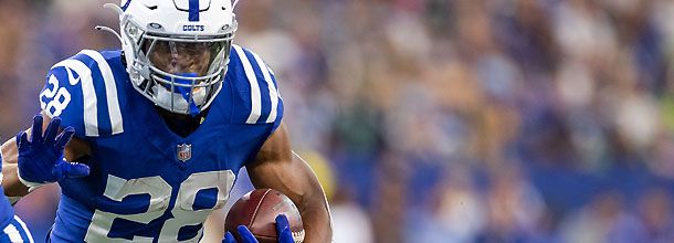 Indiana Colts RB Jonathon Taylor in action in the NFL