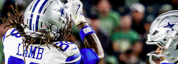 Dallas cowboys WR CeeDee Lamb in action in an NFL game