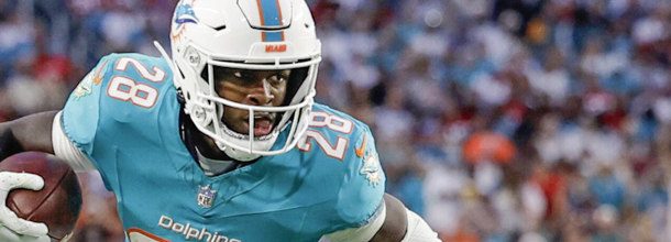 Miami Dolphins RB Achane in action in an NFL game