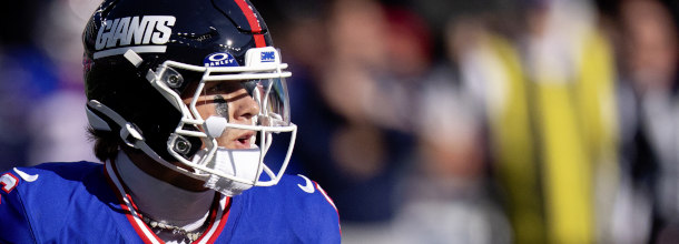 New York Giants QB Dart in action in an NFL game