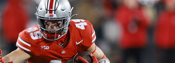 Ohio State Buckeyes TE Patrick Gurd in action at an NCAAF game