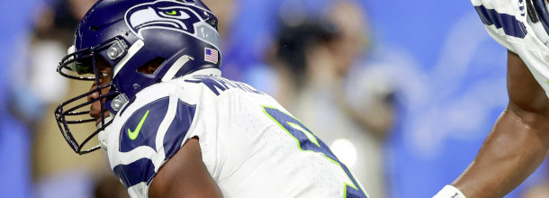 Seattle Seahawks RB Kenneth Walker in action in an NFL game