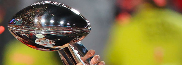 The Super Bowl trophy