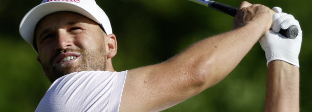 USA golf star Wyndham Clark tees off on the PGA Tour