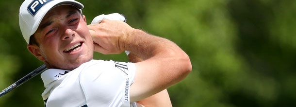 Norway golf star Victor Hovland hits a tee shot on the PGA Tour