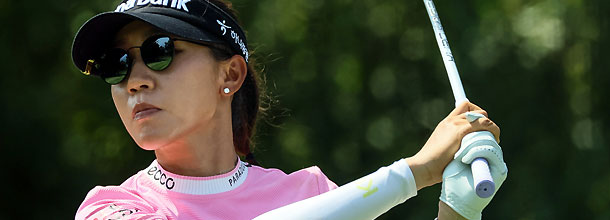 New Zealand golf star Lydia Ko hits a tee shot on the LPGA Tour