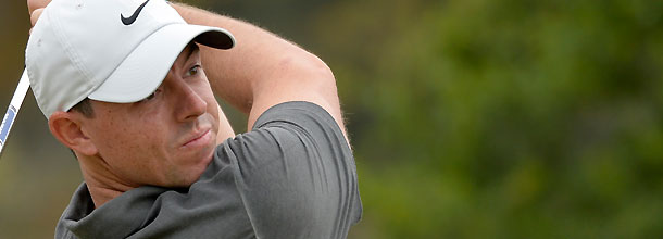 Northern Ireland golf star Rory McIlroy makes a tee shot on the PGA Tour
