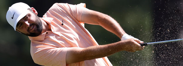 Scottie Scheffler hits a shot on the PGA Tour