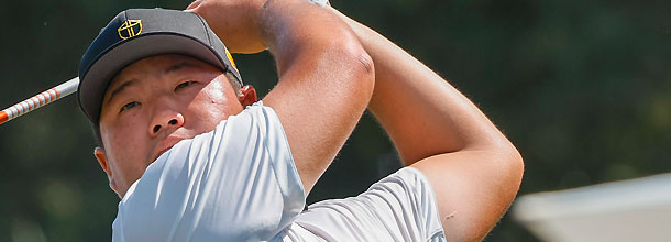South Korea golf star Sungjae Im hits a tee shot on the PGA Tour
