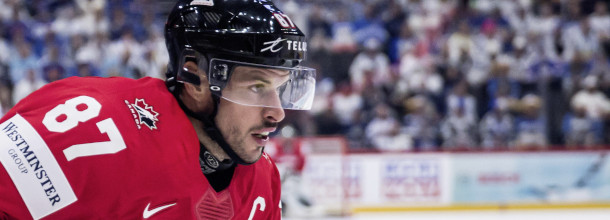 Canada ice hockey star Sidney Crosby in action at the IIHF World Championships