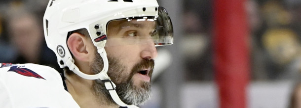 Washington Capitals ice hockey star Ovechkin in action in the NHL playoffs