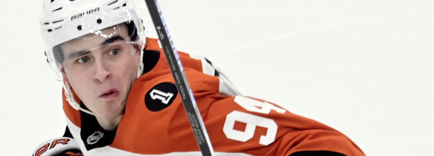 Philadelphia Flyers ice hockey star Martone in action in the NHL