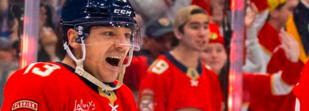 Florida Panthers ice hockey star Sam Reinhart in action in the NHL