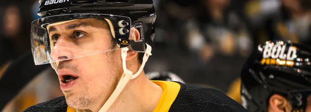 Pittsburgh Penguins ice hockey star Evgeni Malkin in action on the NHL ice
