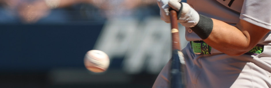 A baseball player hits a home run in an MLB game
