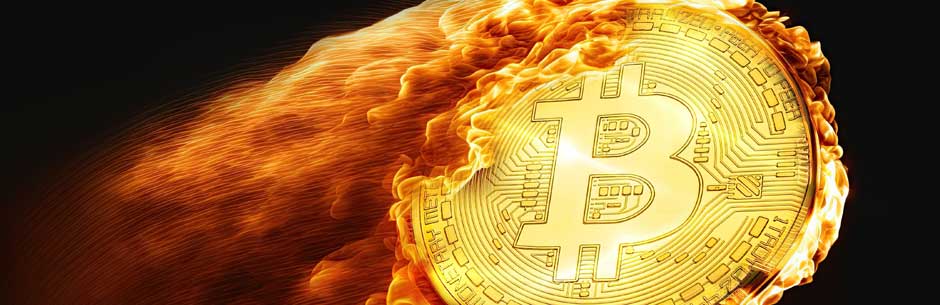 A golden Bitcoin coin