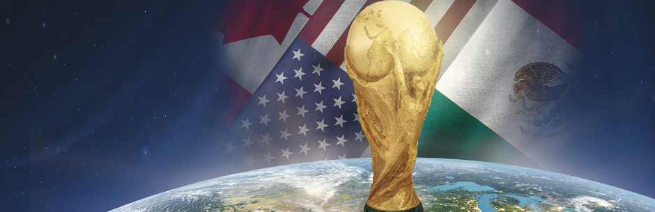 The FIFA World Cup trophy