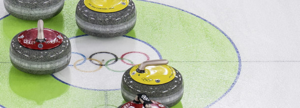 Curling stones at the 2026 Winter Olympic Games in Milan