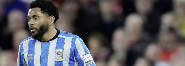 Coventry City soccer star Dasilva in action in the Premier League