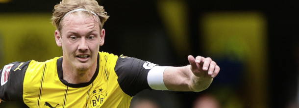 Borussia Doertmund soccer star Julian Brandt in action in a Bundesliga game
