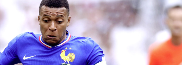 France soccer star Kylian Mbappe in action in World Cup qualifying