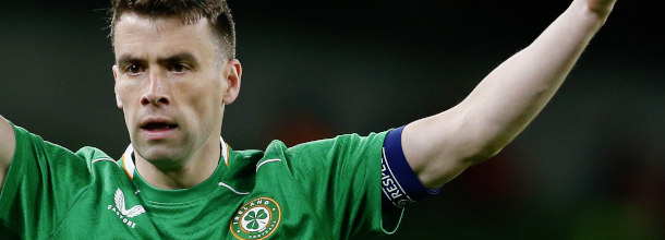 Ireland soccer star Coleman in action in a World Cup qualifier