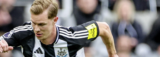 Newcastle United soccer star Krafth in action in the Premier League